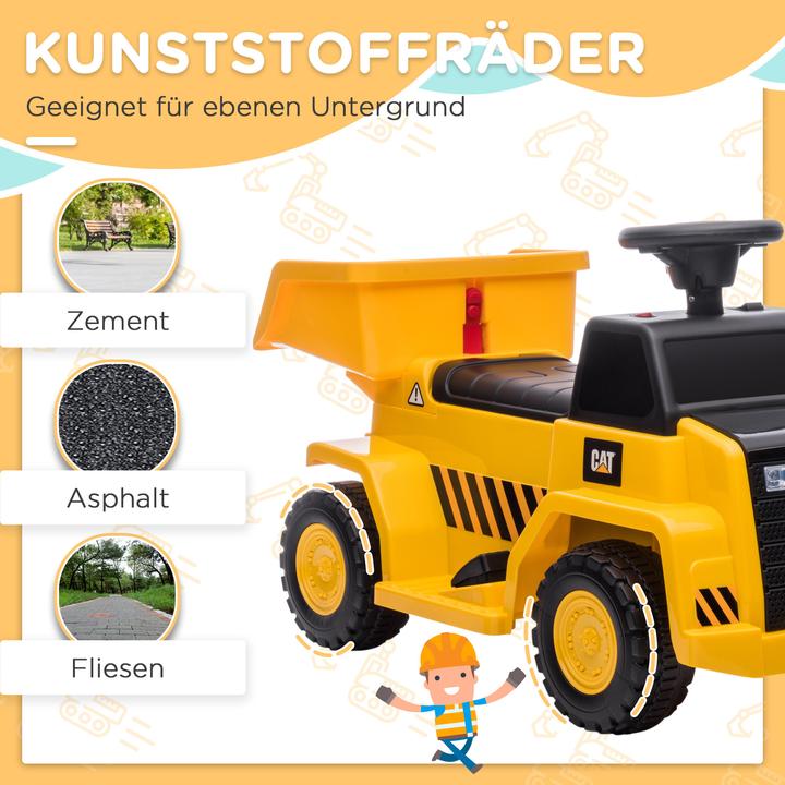 Image du produit Homcom Tracteur électrique pour enfants avec camion-benne (6 V)