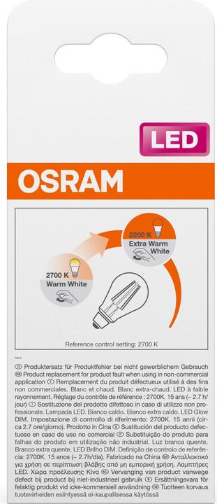 Produktbild Osram Led Classic A Glow (E27, 470 lm, 1x)