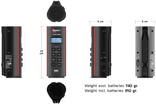 Produktbild PerfectPro Worktube (DAB+, FM)