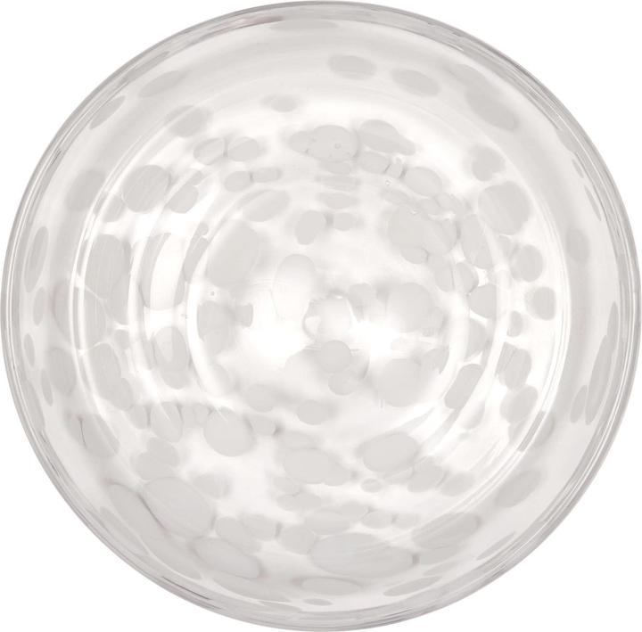 Actual product image Oyoy Breakfast & Dessert Plate Jali 1 piece,Transparent/White (1 x, 15.60 cm)