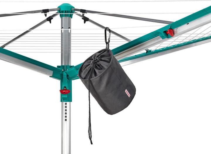Actual product image Leifheit Clothes peg bag with snap hook and drawstring