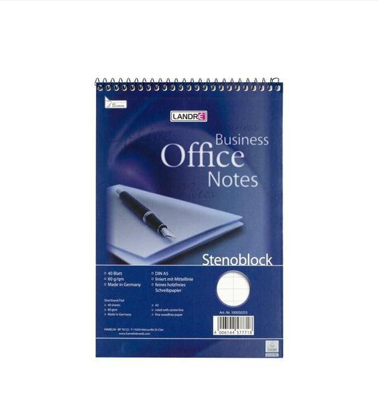 Immagine prodotto Landré Blocco steno A5 con rilegatura a spirale (A5, Righe, Nessuna rilegatura)