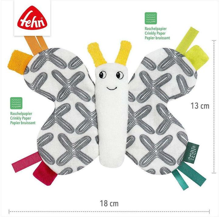 Image du produit Fehn Greifling Knister-Schmetterling Mehrfarbig, Material