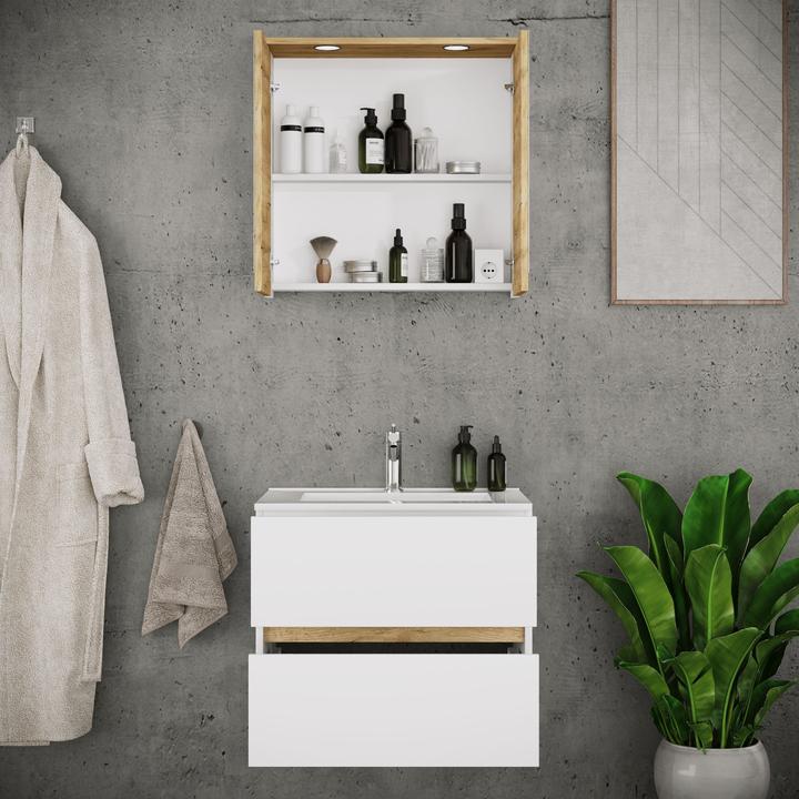 Produktbild VCM Badmöbel-Set mit Waschbecken Cosila-I 61
