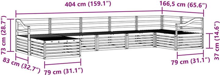 Produktbild vidaXL Outdoor-Sofa