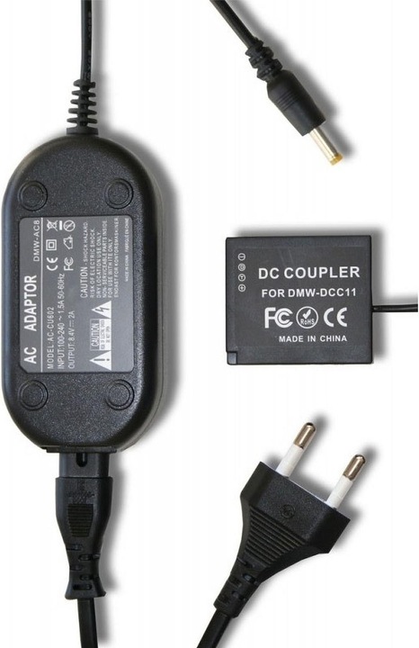 Actual product image AGI Power supply coupler compatible with Panasonic Lumix DC-TZ97