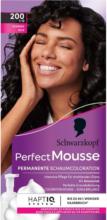 Image du produit Schwarzkopf Perfect Mousse Schaumcoloration (200 Noir)