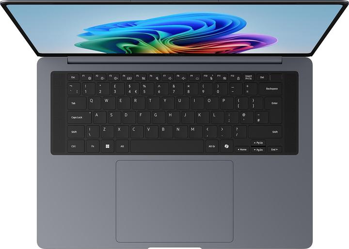 Actual product image Samsung Galaxy Book6 Pro 16 Zoll Notebook Intel Core Ultra 7 356H 32 GB 1 TB SSD AMOLED Touch Grau QWERTZ D (16", 1000 GB, 32 GB, DE)