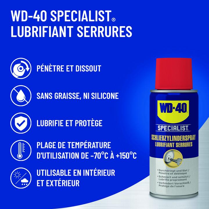 Image du produit WD-40 Spray pour cylindre de fermeture Specialist (100 ml)