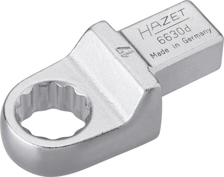 Produktbild HAZET Einsteck-Ringschlüssel 6630D-17 ∙ Einsteck-Vierkant 14 x 18 mm ∙ Aussen Doppel-Sechskant-Tract… (17 mm)