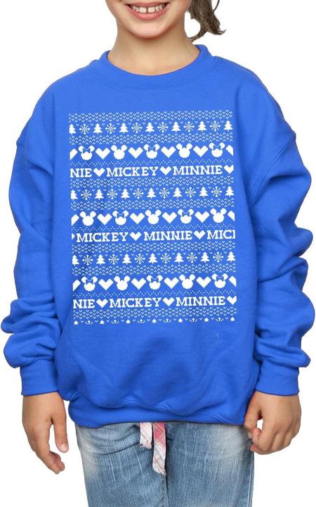 Immagine prodotto Disney Mickey And Minnie Christmas Fair Isle Felpa Ragazze (116)
