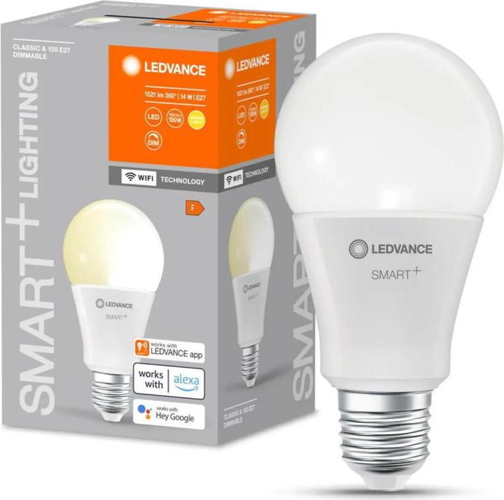 Produktbild Ledvance Smart+ Wifi Classic (E27, 14 W, 1521 lm, 1 x, F)