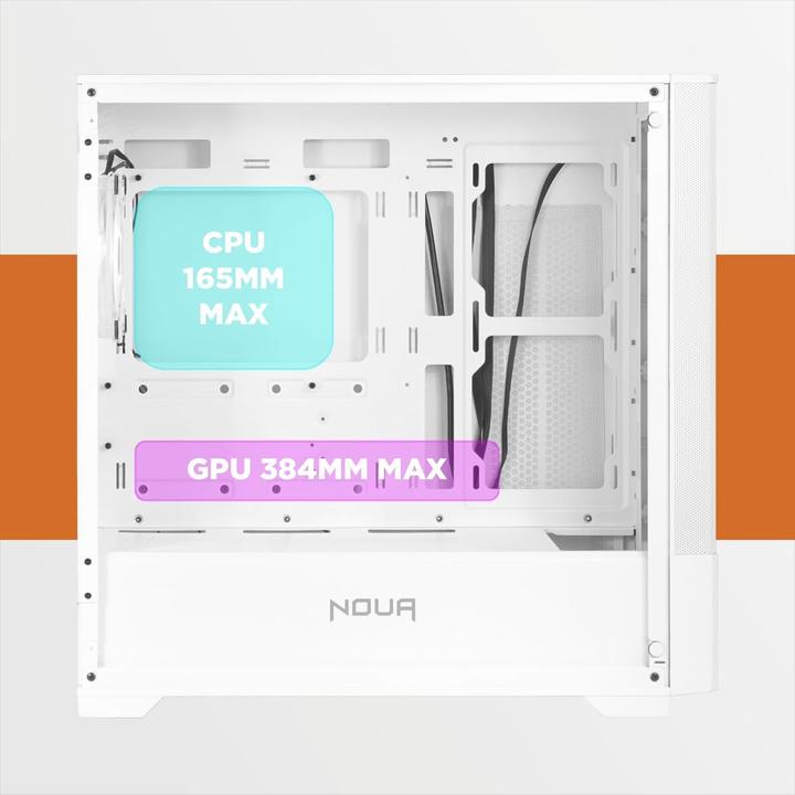 Actual product image Noua Phobia L111 White Micro ATX Case (mATX, Mini-ITX)