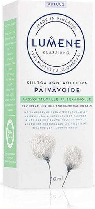 Actual product image Lumene Klassikko Shine Controlling Day Cream for Oily and Combination Skin 50ml (50 ml, Day cream)