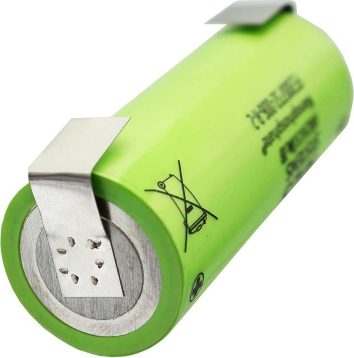 Actual product image A123 Systems Battery ANR26650M1B with solder tags U-shape, unprotected (1 pcs., 2500 mAh)