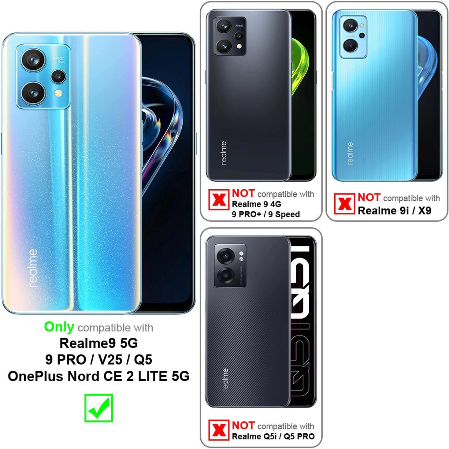 Thumbnail - Cadorabo Flower Book Hülle für Realme 9 5G / 9 PRO / V25 / Q5 / OnePlus Nord CE 2 LITE 5G (Vivo V25, Realme 9 Pro+, OneP...