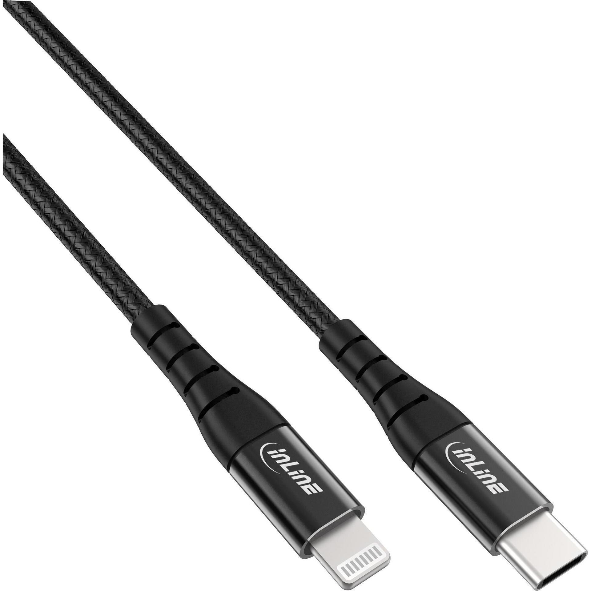 InLine USB-C Lightning Kabel (1 m, USB 2.0), USB Kabel