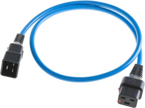 Image du produit Iec Lock Câble de connexion 230V C19 verrouillable - C20 bleu 1.00 m (1 m)