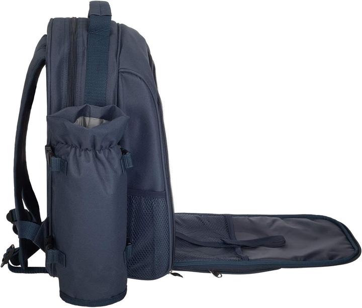 Actual product image Anndora Picnic Backpack 15 Piece, Navy Blue White