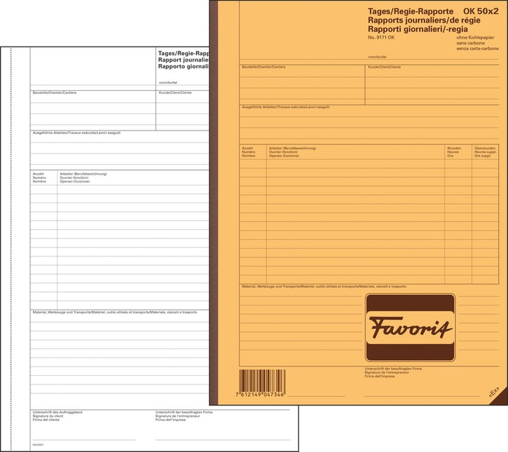 Actual product image Favorit Government reports (100 x)