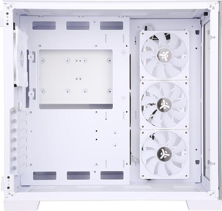 Actual product image Itek Boitier Moyen Tour ATX Dark Cave RGB avec panneau vitré (Blanc) (ATX, mATX, Mini-ITX)