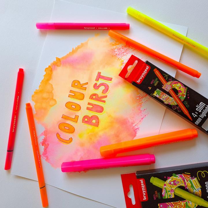 Produktbild Bruynzeel Filzstifte Neon 4 Farben (4x)