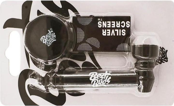 Image du produit Best Buds Pipsy Black Metal Pipe avec mini broyeur