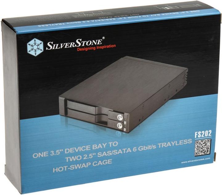 Immagine prodotto Silverstone FS202 - Contenitore per unità di archiviazione - 2,5" (6,4 cm)