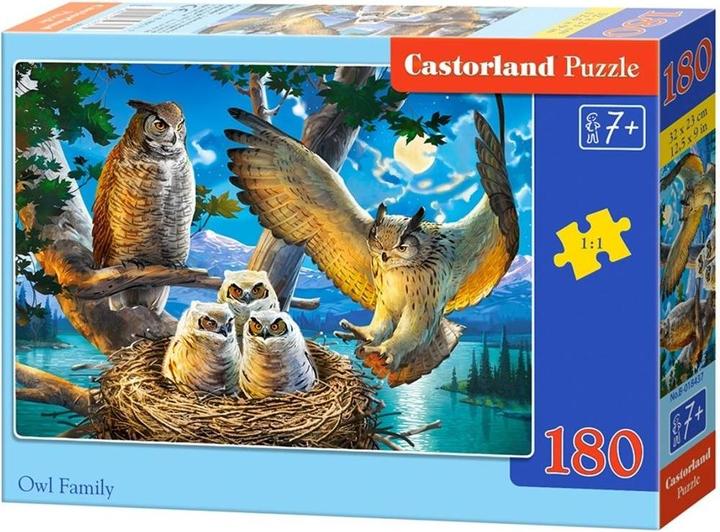 Produktbild Castorland Owl Family, Puzzle 180Teile (180 Teile)