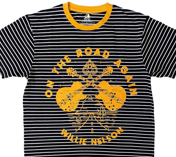 Immagine prodotto Willie Nelson On The Road Again Maglietta Suoneria Adulto Unisex (XL)