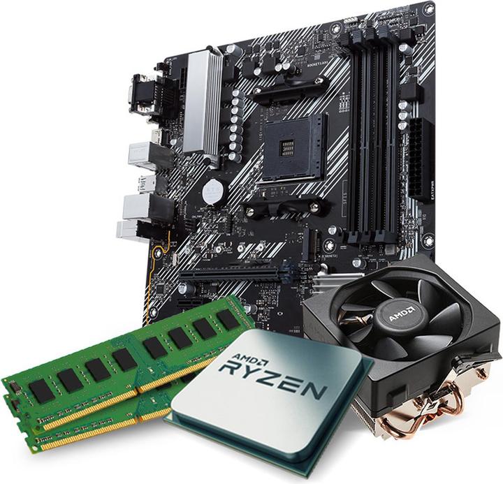 Produktbild Kiebel Aufrüst Set Deluxe AMD Ryzen 5 5500, 16GB DDR4 Grafik