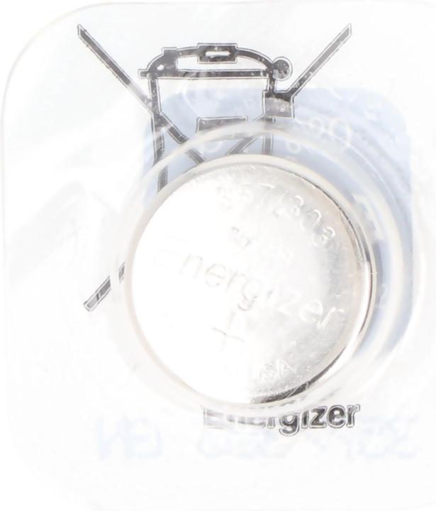 Actual product image Energizer 357, Ucar 357, SR44W Knopfzelle für Uhren etc. (28L, 190 mAh)