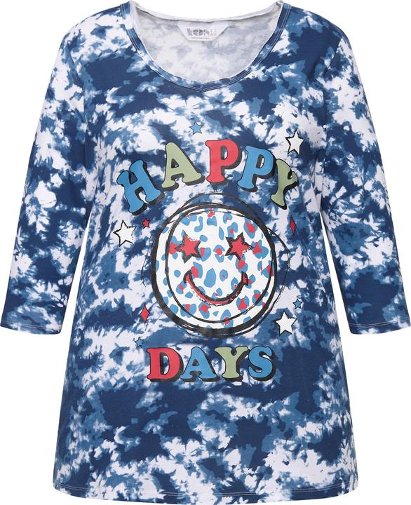 Immagine prodotto Angel of Style T-Shirt, Batik-Muster, Smiley, V-Ausschnitt, 3/4-Ärmel (48)