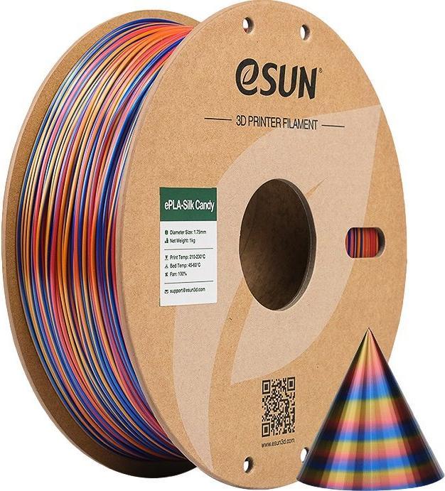 Produktbild eSUN ePLA-Silk Candy Rot-Gold-Blau Filament 1.75mm 1Kg (PLA, 1000 g)