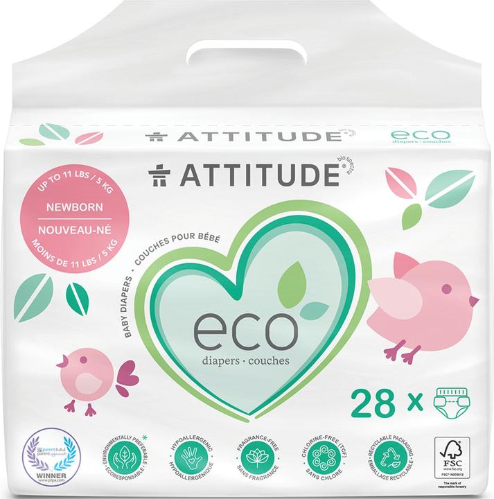 Image du produit Attitude Éco (Taille 1, Pack, 28 pcs)