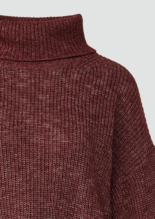 Produktbild s.Oliver Strickpullover Oversize-Strickpullover mit weiten Ärmeln und Rollkragen (42)