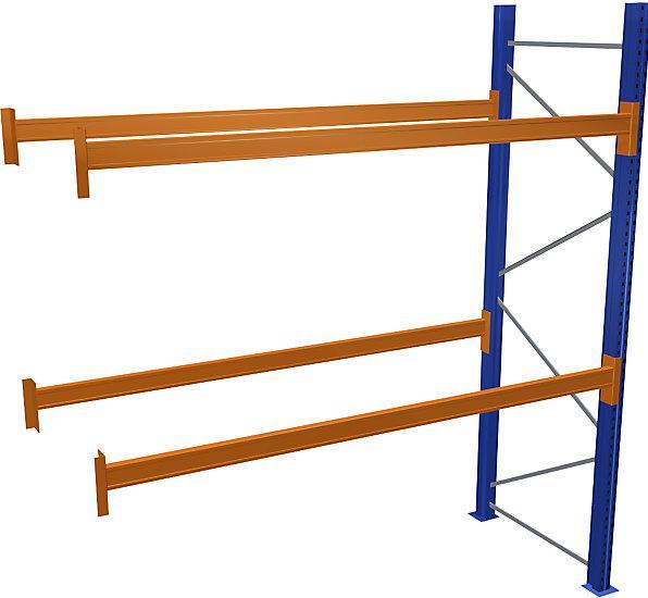 Actual product image Pallet add-on rack depth 1100 mm