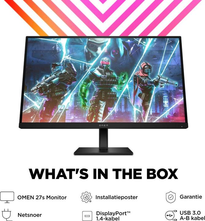 Actual product image HP Omen 27s (1920 x 1080 pixels, 27")