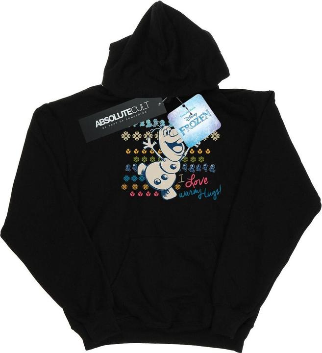 Immagine prodotto Disney Frozen I Love Warm Hugs Felpa con Cappuccio Uomo (XXL)