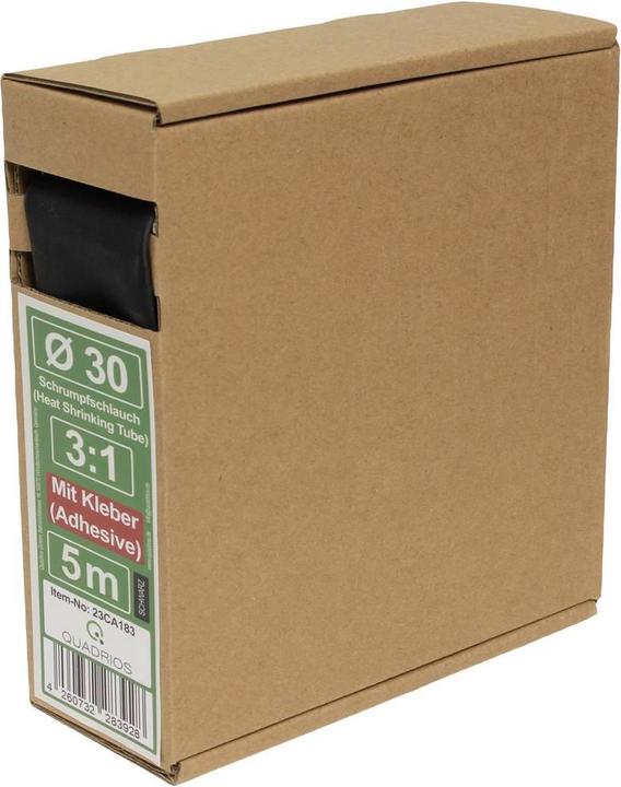 Produktbild Quadrios 23CA183 Schrumpfschlauch mit Kleber Schwarz Schrumpfrate:3:1 5 m (1 x)