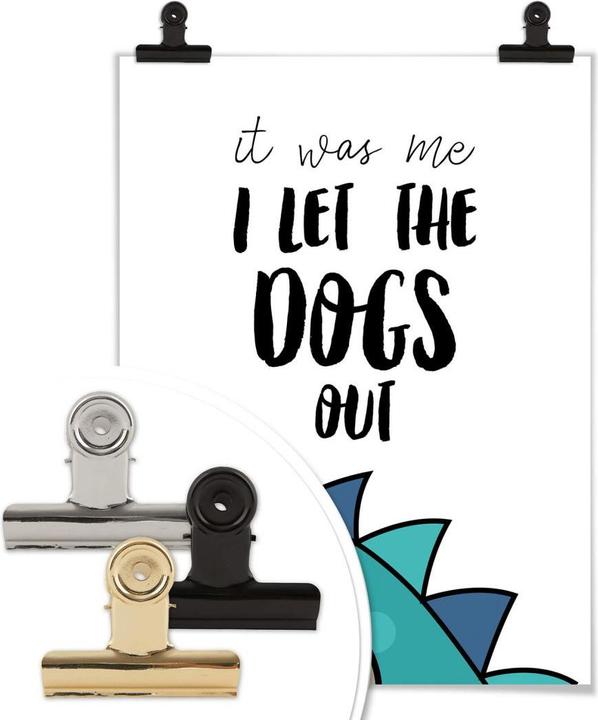 Actual product image Trenddeko I let the dogs out (60 x 80 cm)