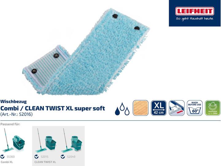 Image du produit Leifheit Housse CLEAN TWIST XL / Combi XL super soft 2 pièces (2 pcs)