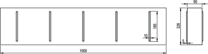 Actual product image Hastrag Flat duct