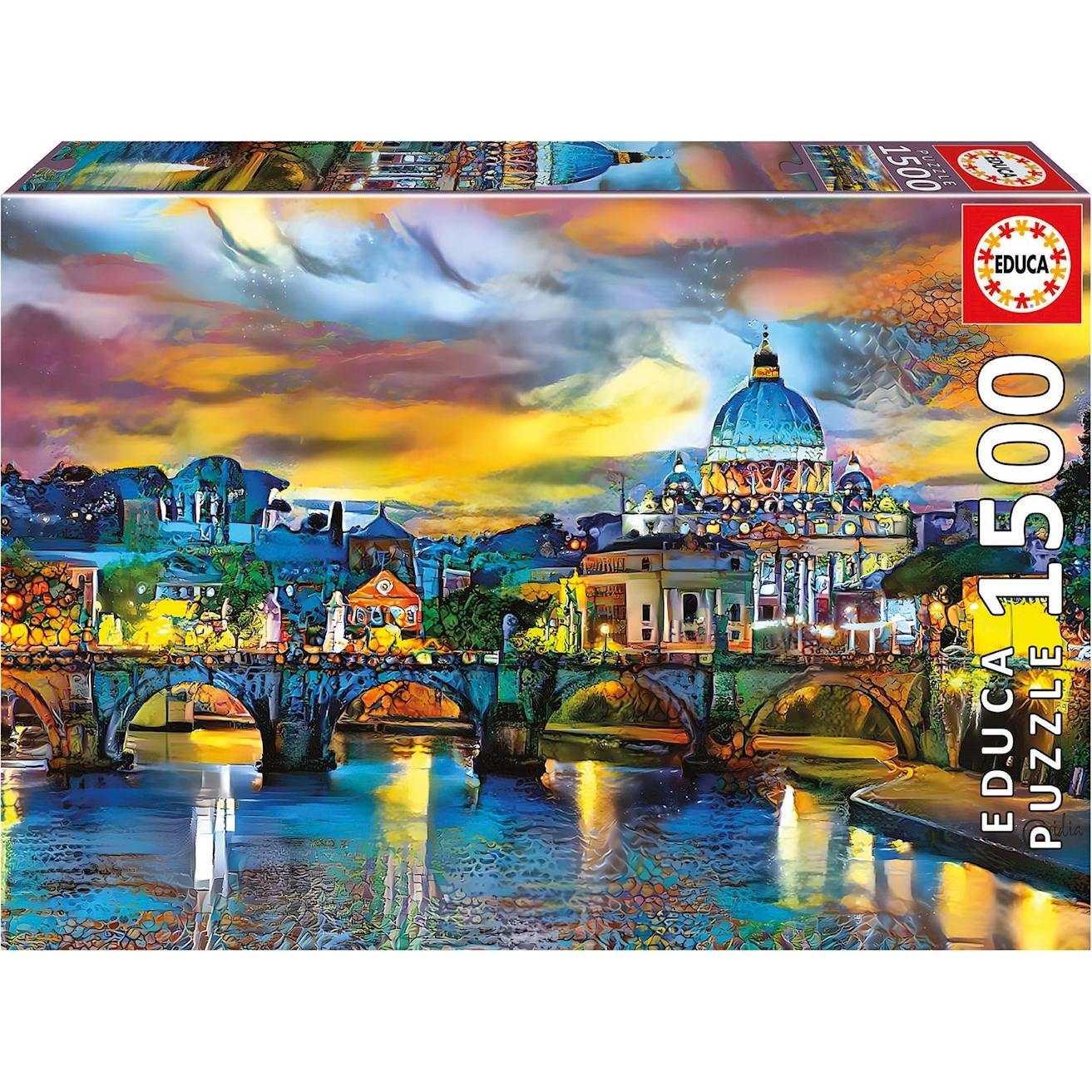 Educa Petersdom/Engelsbrücke 1500 Teile Puzzle (1500 Teile)