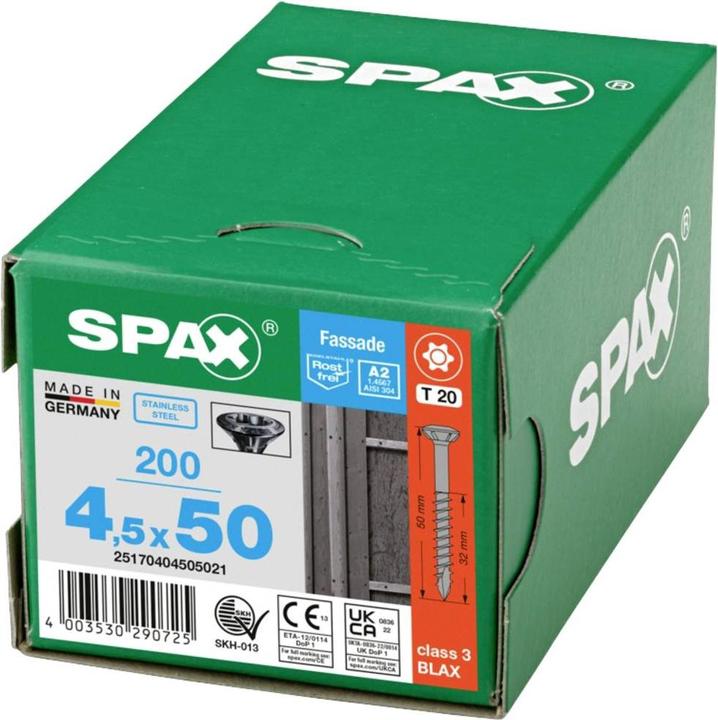 Produktbild Spax A2 Linsenkopf Fraesrippen T-Star Plus T20 Teilgewinde Cut 200st (200 Schrauben pro Stück)