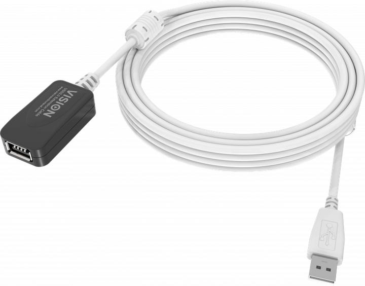 Image du produit Vision Câble d'extension USB 2.0 actif (5 m, USB 2.0)