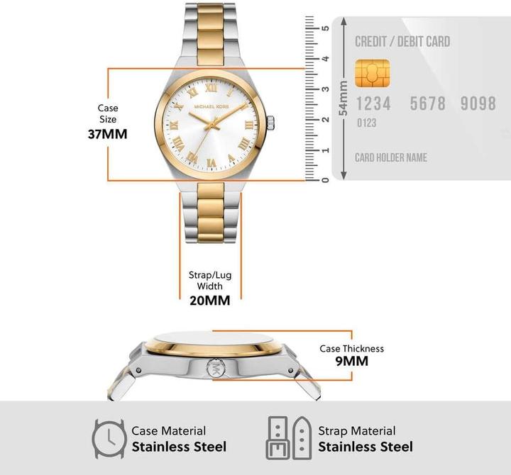 Immagine prodotto Michael Kors Lennox (Orologio da polso analogico, 37 mm)