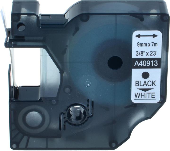 Actual product image Dymo S0720680 Standard Tape (0.90 cm, Black, White)