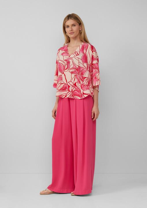 Produktbild S.Oliver Bluse Gemusterte Loose-Fit-Bluse mit Schmuck-Details (48)