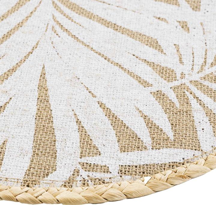 Produktbild Casativo Tischset Jute Blattmuster, 2er Set (2 Stk.)